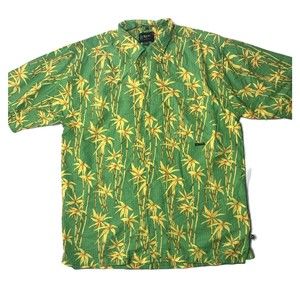 Bay Creek Green Tropical Hawaiian Shirt